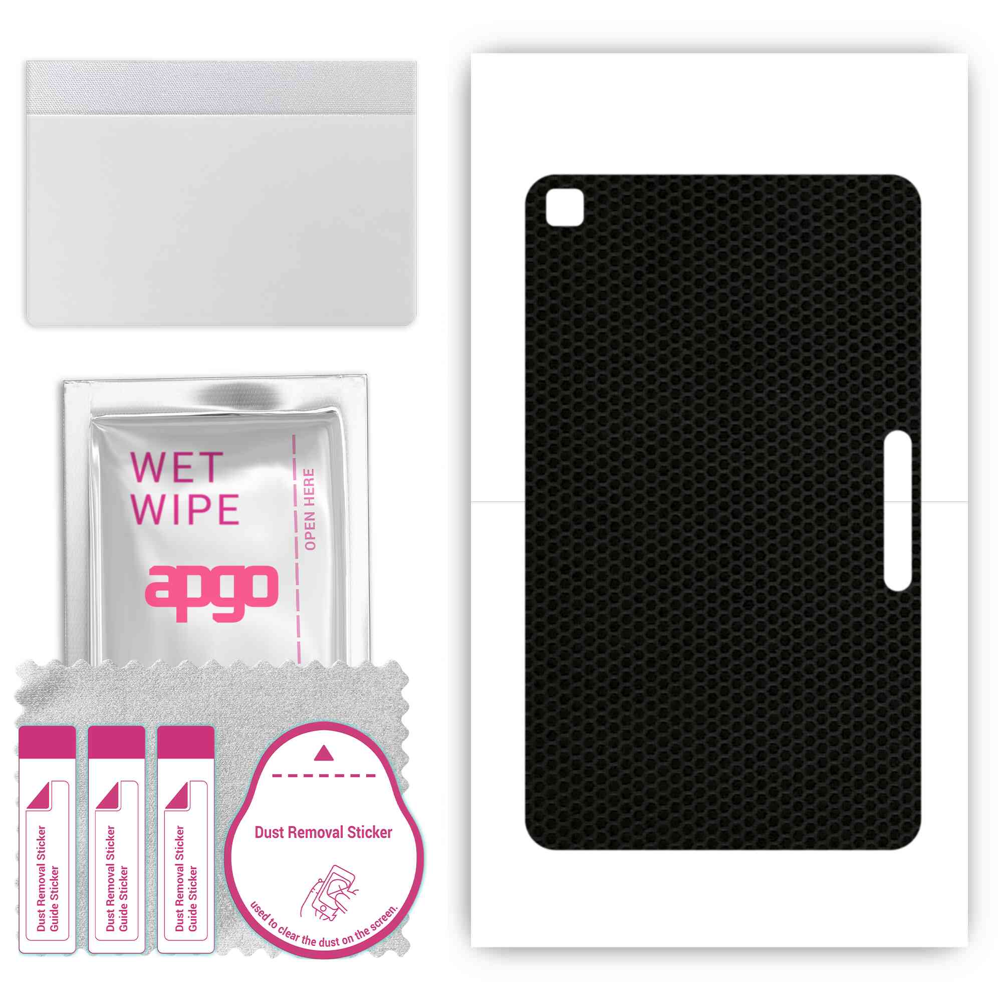 

apgo skin sticker film foil vinyl for the BACK compatible with LG G Pad IV 8.0 FHD, scratch-resistant, easy to install - Matrix