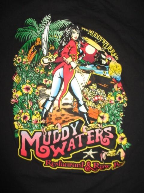 Винтажная футболка Muddy Waters Restaurant & Raw Bar, унисекс, размеры от S до 5XL, MQ408, футболка унисекс L