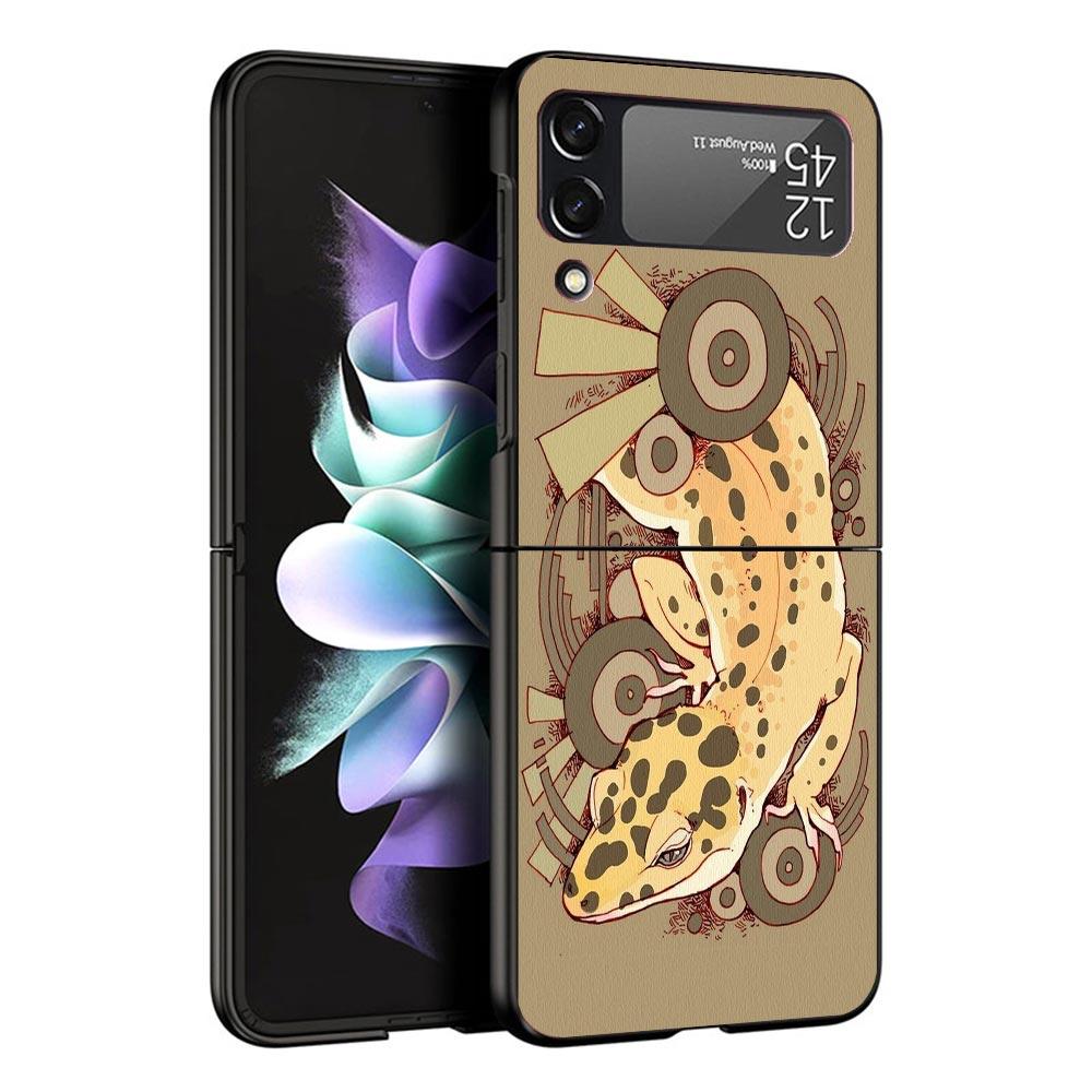 Lizards Geckos Case For Samsung Galaxy Z Flip 7 6 5 4 3 z Flip7 Flip6 Flip5 Flip4 5G Phone Cover Flip3 Folding Coque