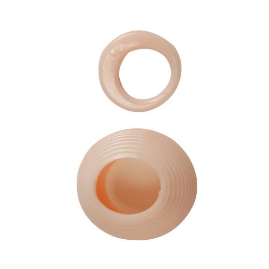 Men Silicone Cock Prepuce Enhancer Penis Delay Ejaculation Ring Adult Sex Toy