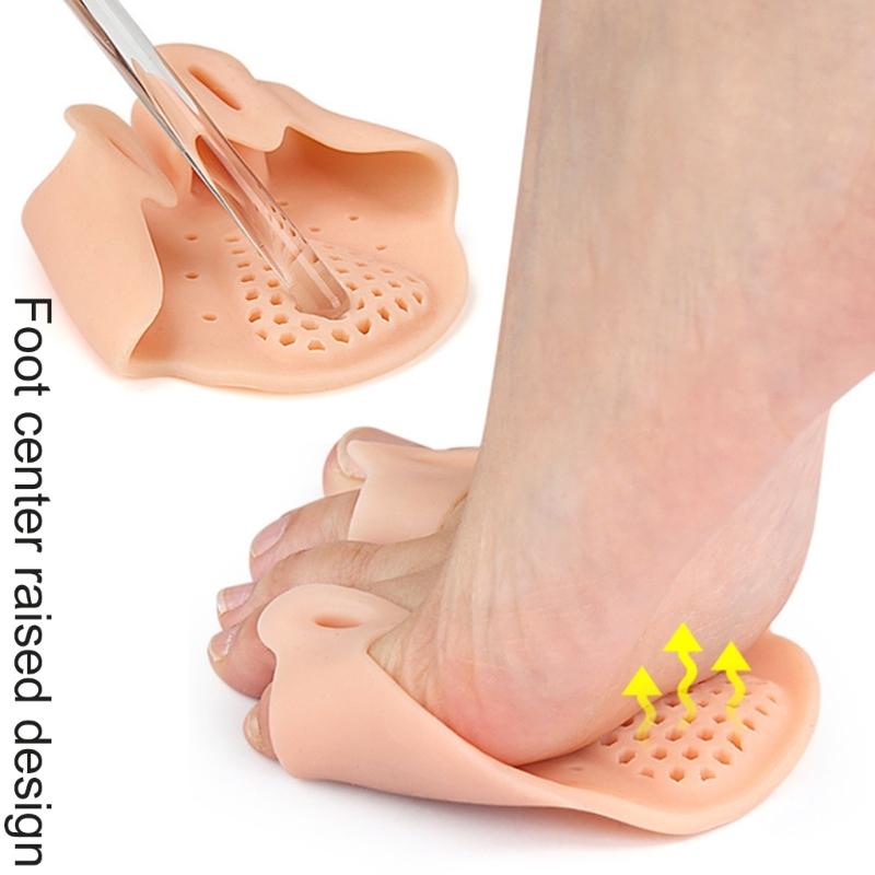 Breathable Metatarsal Pads 1Pair Balls of Foot Cushions for Women and Men Soft Gel Foot Pads Pains Relief Forefoot Pad