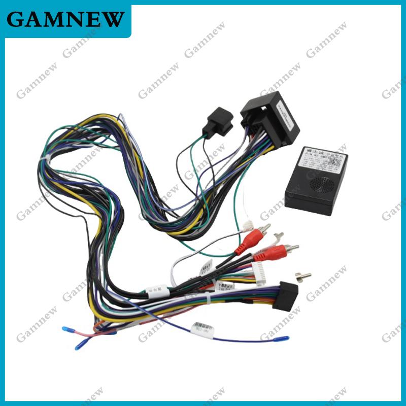Car 16PIN Audio DVD Player Power Calbe Adapter With Canbus Box For Chevrolet Encore Opel 2013 Stereo Plug Wiring Harness