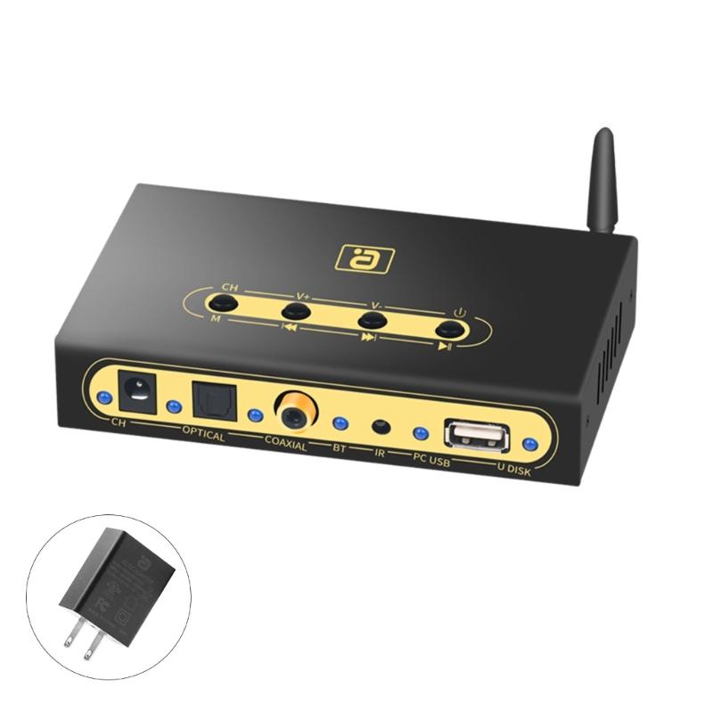 

DA720 Цифровий аудіоконвертер 5.1CH з Bluetooth-сумісним U-диском, Аудіодекодер DTS AC3 5.1, Вхід, Багатофункціональний
