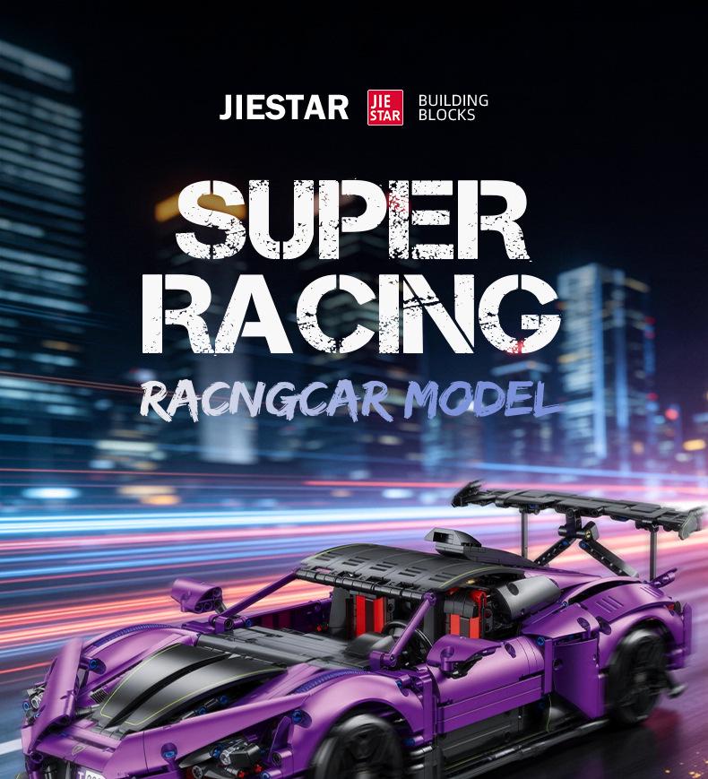 Advanced Mechanical Remote Control Supercar Model - 14+ Educational Building Block Toy