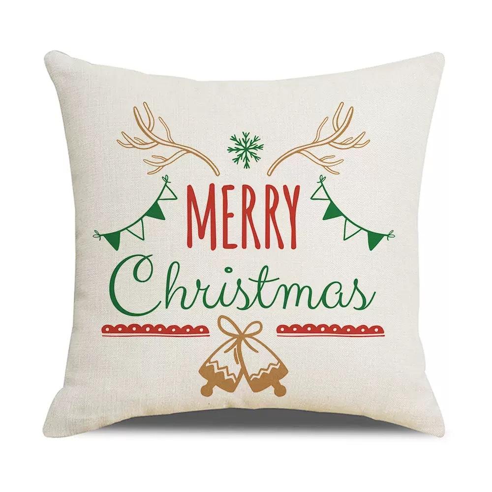 Christmas Pillowcase Home Holiday Sofa Bedside Decoration Pillow Cushion Cover