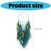 Handcrafts Feathered Dreamcatchers Ornament with Pampas Grass and Colorful Beads Hanging Decors for Home Wall Decoration
