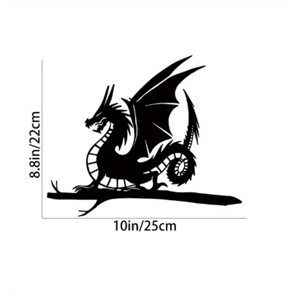 Steel Silhouette Wall Art Bird Dog Dragon Fairy Outdoor Metal Sculpture Decor