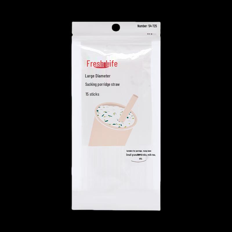 Fresh Life Disposable Bendable Thick Straws
