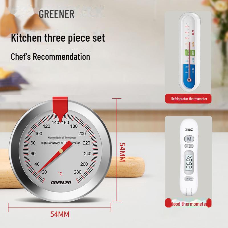 Green Forest Hochpräzises Küchenthermometer für Backen und Braten