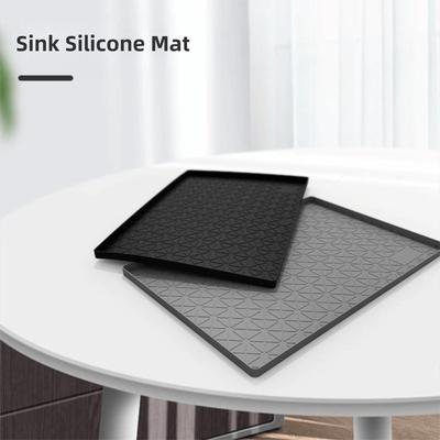 34" X 22" Under Sink Mat Silicone Waterproof Cabinet Liner Anti-fouling Heat Insulation Sink Protectors for Kitchen Bathroom