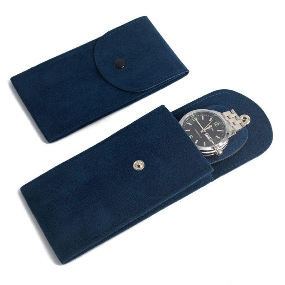 Velvet Watch Case Anti-dust Watch Packaging Bag Simple Snap Watch Bag  Female