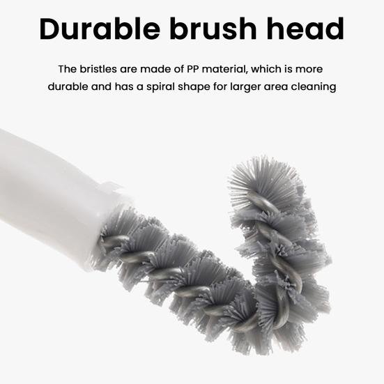 5 Stück Gitter-Reinigungsbürste Spiral-PP-Borsten V-förmiger Hakenkopf 360-Grad-Reinigungsbürste Ergonomischer Griff Zwei-in-Eins Grill-Schmutzentferner