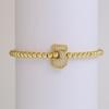 Trendy Hot Sale Hip Hop 18k Gold Plated 26 English Zircon Letters Bracelet Fashion Copper Beading Bracelet Women's Gift Jewelry