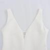 2025 Spring Women's European American V-neck Sleeveless Slim-fit Mini Dress
