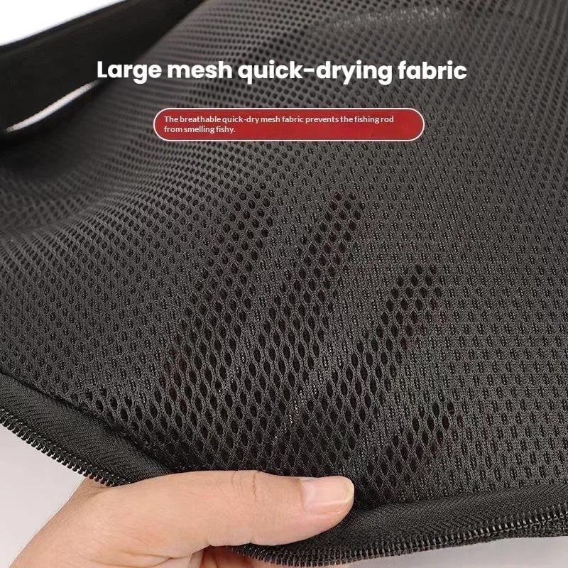 Bærbar Foldbar Fiskestangstaske 105 118 128Cm Fiskestang Hjultaske Med Skulderrem Organizer