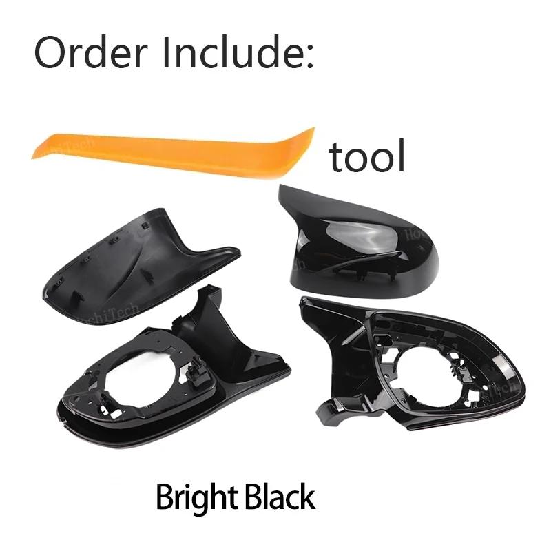 Fit For BMW X3 iX3 G01 G08, X4 G02, X5 G05, X6 G06, X7 G07 4pcs Carbon Fiber Rearview Mirror Cap Wing Side Mirror Cover