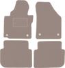 Beige Velours-Fußmatten für: Volkswagen Touran I 2FL Minivan (2010-)