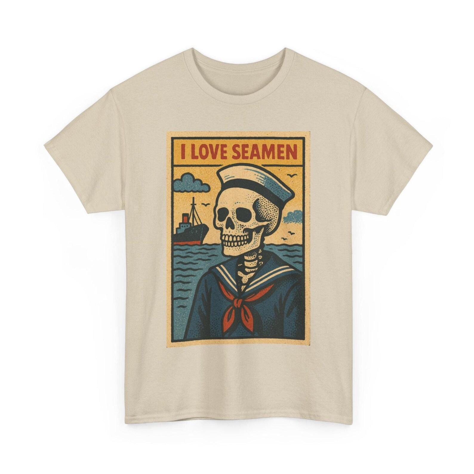 Funny Skeleton Meme T-Shirt: Retro Comic Nautical Tee 4XL