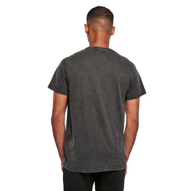 Build Your Brand Kurzarm-T-Shirt Acid Washed
