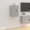 Wall Mounted TV Cabinet Concrete Grey 40 x 34.5 x 60 cm
