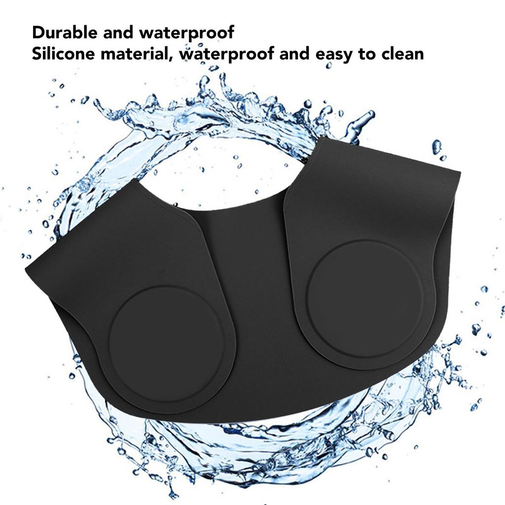 Silikonowy Kołnierz do Farbowania Włosów Wodoodporny Obciążony Kołnierz do Farbowania Włosów Peleryna Fryzjerska do Domu i Salonu Fryzjerskiego