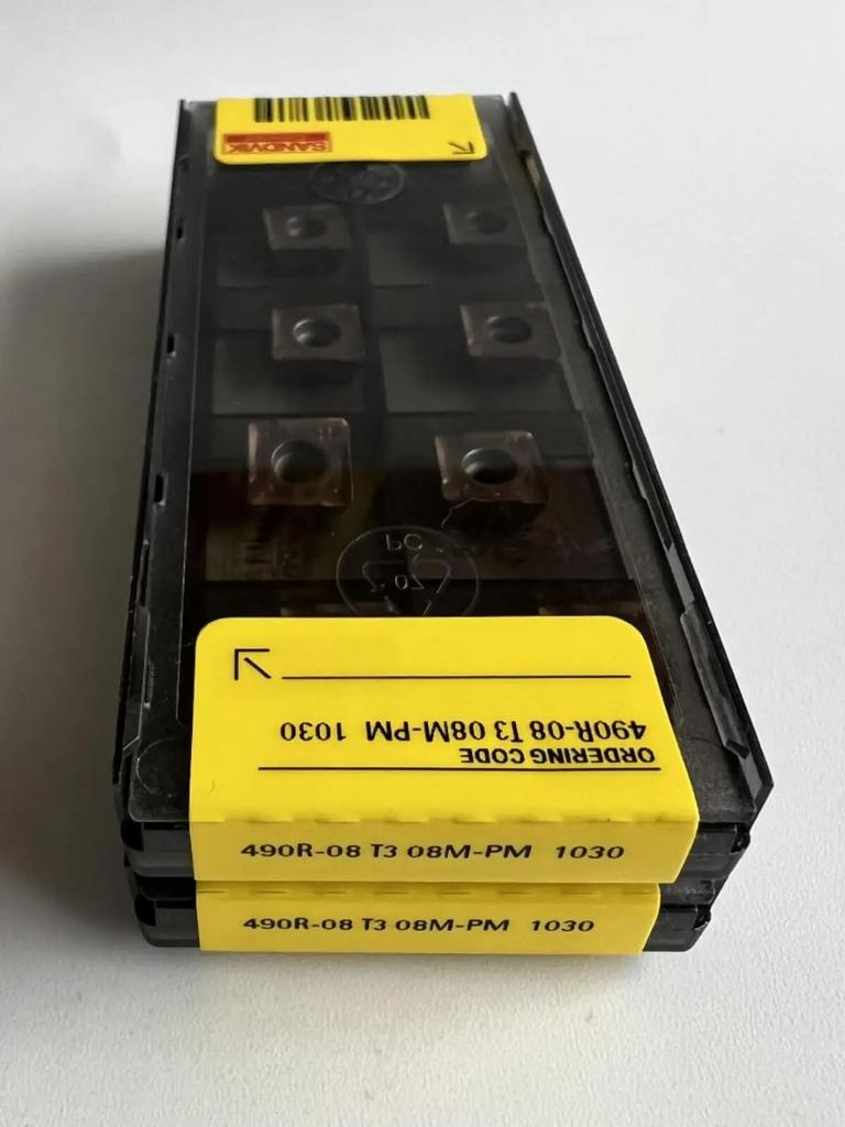 Original Sandvik / 490R-08T308M-PM 1030  / CNC Lathe Carbide Blade 10 PCS