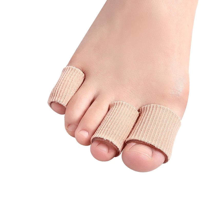 1/2/4/8Pcs Silicone Cover Cut Fabric Toe Separator Spacer Tube Sleeve Caps Valgus Corrector Hammer Protector Finger Foot Care