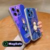 Blue Lock Reo Mikage Clear TPU Magsafe Mobile Phone Case for iPhone 17 16 15 14 13 12 11 Air Pro Max Plus Mini Colorful Cover