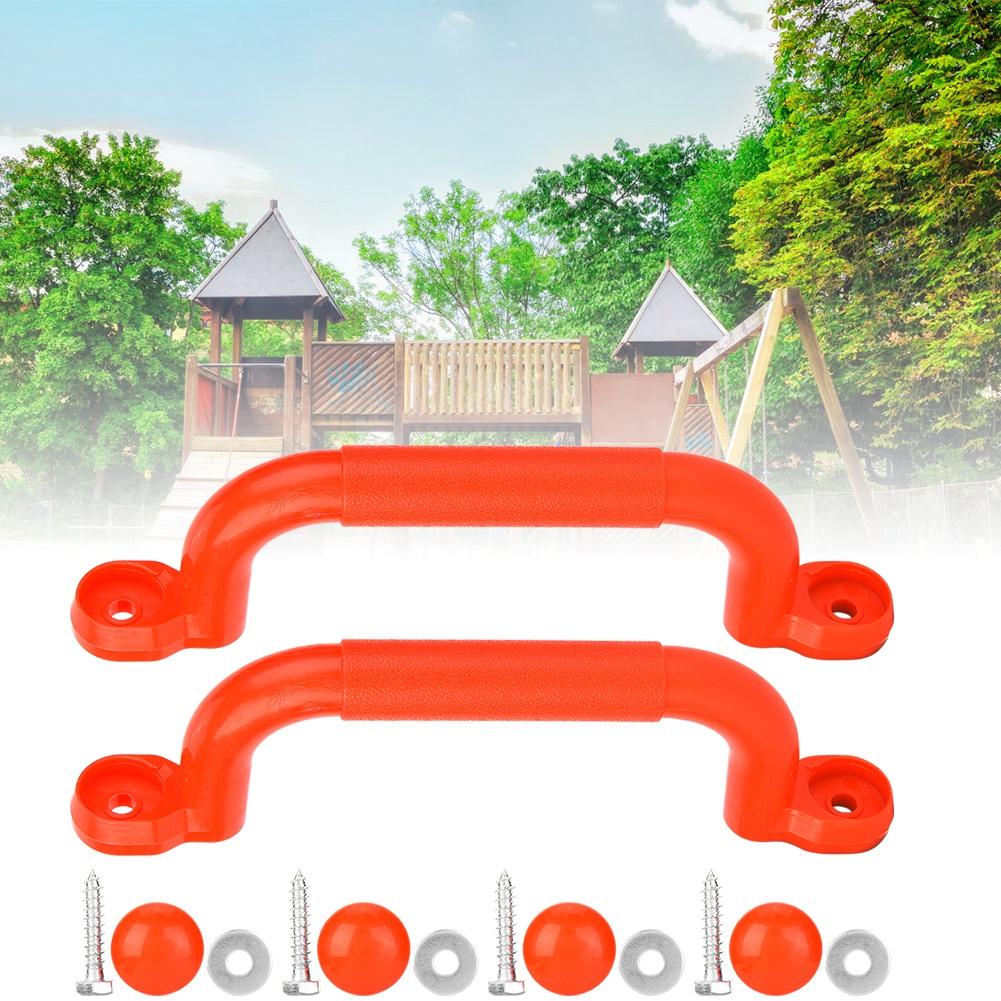 A Pair of Plastic Kids Children Playground Safety Non slip Handle Swing Toy Accessories