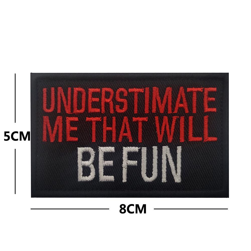 

Colorful Velcro Embroidery Patches with Inspirational Quotes