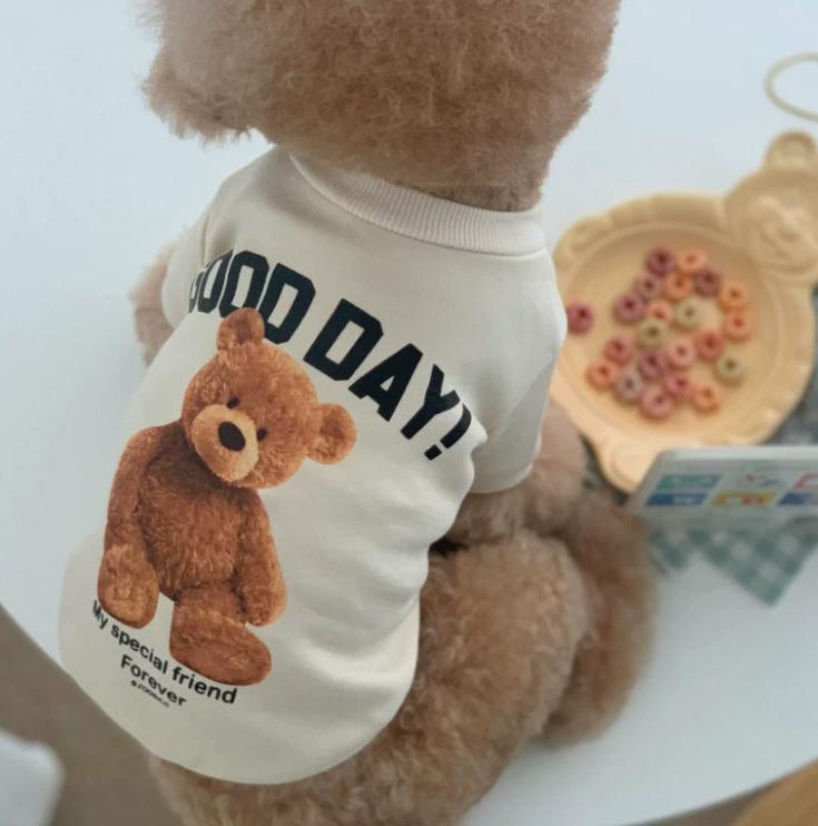 Teddy Puppy Dog Clothes Bichon Cat Pomeranian Pet Spring and Autumn Sweater  Yorkshire Schnauzer Small Puppy Pet Clothes XS