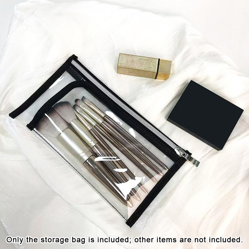 

1Pcs Pvc Cosmetic Bag Transparent Waterproof Passport Holder Travel Portable Document Storage Bag срібний