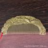Brass Dragon And Phoenix Crafts Unisex Hair Comb New Chinese Style Gift For Ladies Home Ornaments