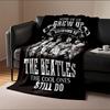Coperta nostalgica per fan dei Beatles per tutte le stagioni coperta per la pausa pranzo plaid regalo
