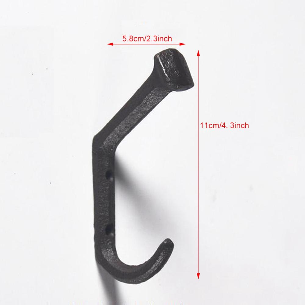 Czarne haczyki na gwoździe Drzwi do montażu na ścianie Wieszak na kolce Wieszak na płaszcze Wystrój domu Wieszak na ręczniki Regał do przechowywania