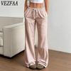 Women's Fashion Casual Stripe Print High Waist Trousers Pants & Capris