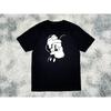 MINISO 2025 New Creative Black and White Mickey Print Women Men Couple Tshirt Casual Loose Y2K Round Neck Womens Top
