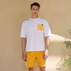 Beijigelleu Men'S Short Sleeve Rash Guard Beach Shorts Set Bem-X903Y
