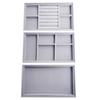 Moda Przenośny Aksamitna Biżuteria Pierścionek Wyświetlacz Biżuterii Organizator Box Tacy Uchwyt Kolczyk Biżuteria Storage Case Showcase