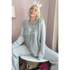 Conjunto de pijama de felpa para mujer con estampado Gray Hope