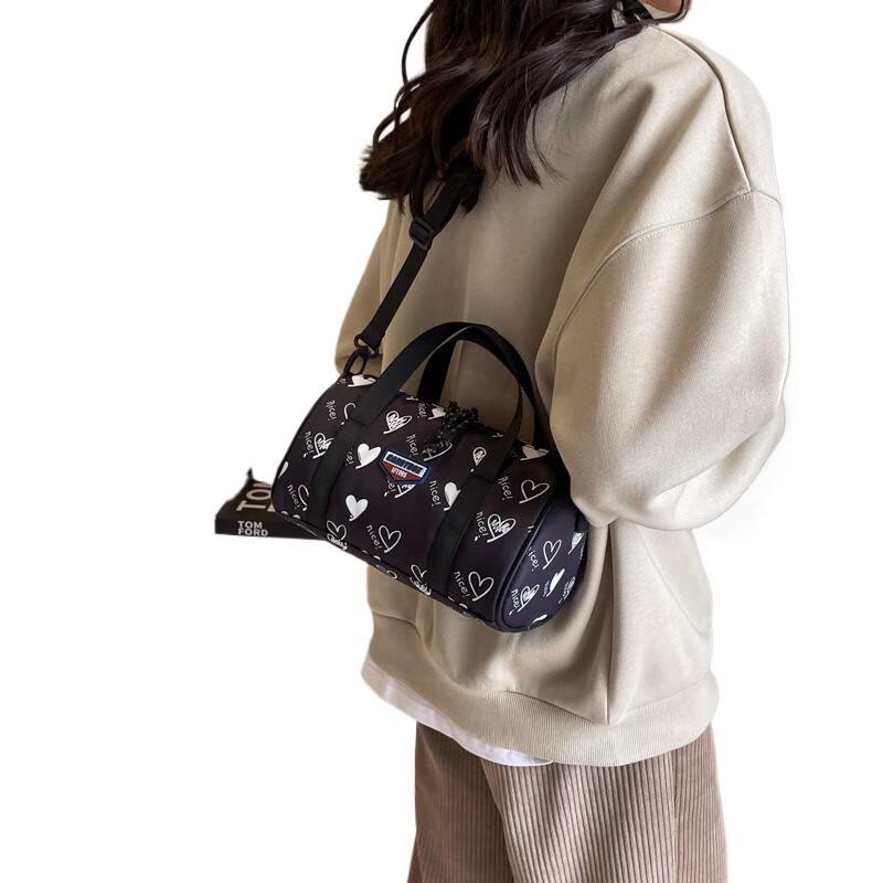 Newcity Women s Oxford Crossbody Cylinder Bag