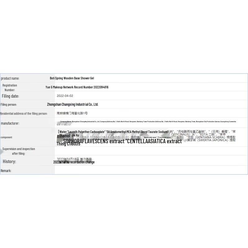 BOTEAM Early Spring Hibiscus Perfume Shower Gel