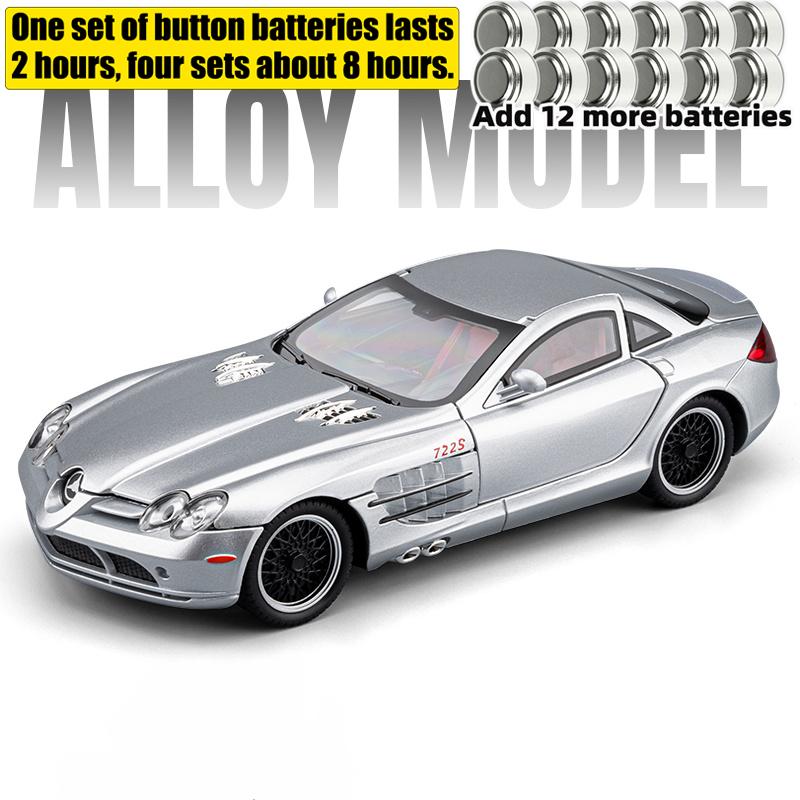 1:24 Benz SLR McLaren 722 S Roadster Speedster Supercar Alloy Metal Diecast Model Car Valentine's Day Gift For Boyfriend Collect
