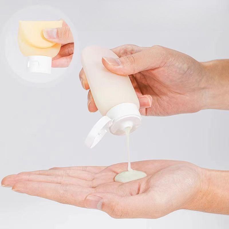 60ml Travel Cosmetic Bottles And Tubes Set, Portable Squeeze Lotion Shampoo Containers With Flip Cap, Leak Resistant Toiletry Kit For Vacation