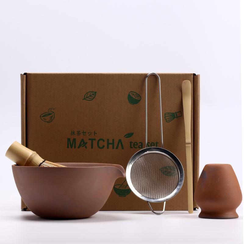 5pcs/set Japanese Matcha Set Vintage Bamboo Matcha Brush Exquisite Matcha Bowl Tea Tools Accessories Ceremony Great Gifts Box