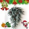 Weihnachtsbaum Hängepflanzen Tränentropfenförmige Weihnachts-Wanddekoration Festival Dekorative Pflanze Hohe Qualität Für Treppengeländer