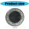 Pack of 10 Blank Engraving Coin 40mm Solid Metal Plated Flower Edged Coin with Protective Box for Customizable Crafts