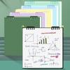Binder Notebook Refillable 10 Hole Pre-Punched Binder Journal Notebook 120 Pages Gridded for Noting Planning Journaling