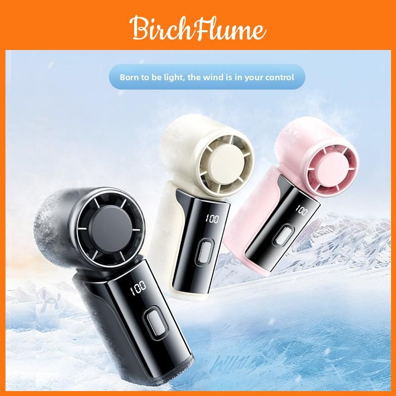 Mini Handheld Usb Fan With 6 Blade Turbo Technology For Outdoor Travel And Personal Use
