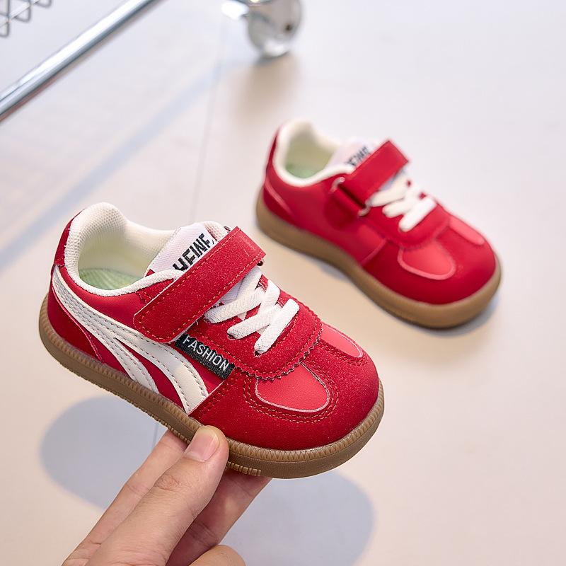 Children's sports shoes 2025 new spring and autumn soft-soled non-slip board shoes boys and girls casual shoes baby German training shoes